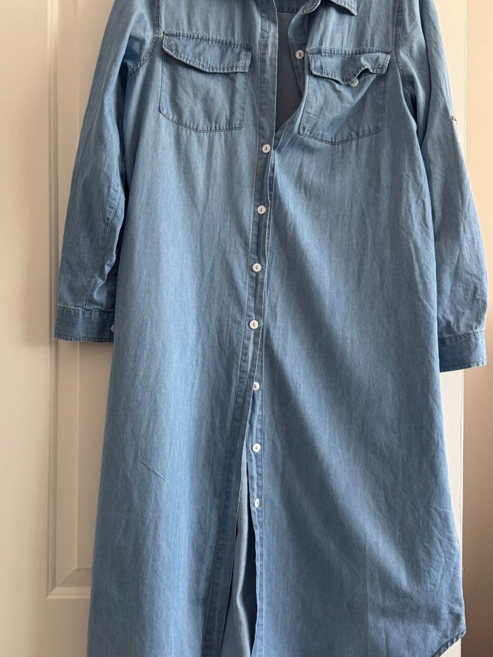 Chambray Shirt Dress